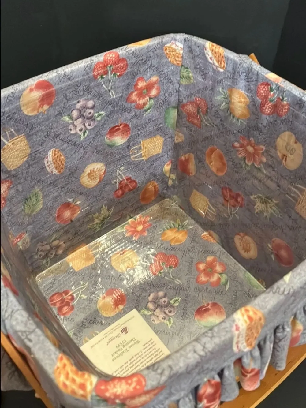 Vintage Longaberger Grandma Bonnies 2 Pie Basket
